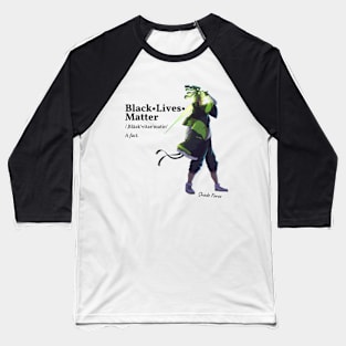 Black Lives Matter with Blank, the Android Baseball T-Shirt